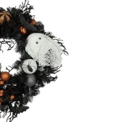 Northlight Orange Ornaments And Ghost Halloween Pine Wreath, 24-Inch, Unlit -Northlight Décor Sales GUEST 04fa03cc 22f3 467d 96dc a52b2299261a