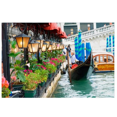 Northlight LED Lighted Floral Shop With Gondola Ride Canvas Wall Art 11.75" X 15.75" 1 Northlight LED Lighted Floral Shop With Gondola Ride Canvas Wall Art 11.75" X 15.75"