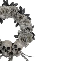 Northlight Double Skull And Gray Roses Halloween Wreath, 16-Inch, Unlit 6 Northlight Double Skull And Gray Roses Halloween Wreath, 16-Inch, Unlit -Northlight Décor Sales GUEST 0c48446c 21f9 493e 9611 5b7b1c4251ee