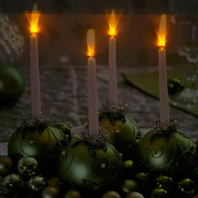 Northlight LED Lighted Sparkling Ornament Centerpiece Christmas Canvas Wall Art 11.75" X 15.75" 2 Northlight LED Lighted Sparkling Ornament Centerpiece Christmas Canvas Wall Art 11.75" X 15.75" - Image 2