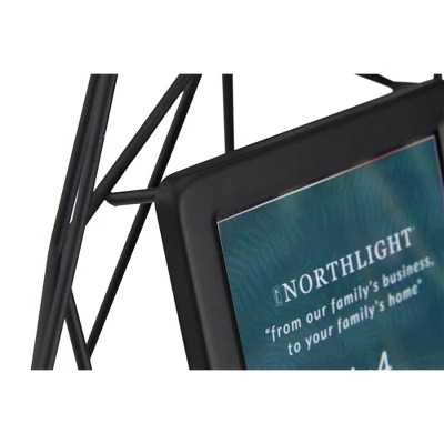 Northlight 8" Contemporary Hexagonal 4" X 4" Photo Picture Frame - Black 4 Northlight 8" Contemporary Hexagonal 4" X 4" Photo Picture Frame - Black - Image 4