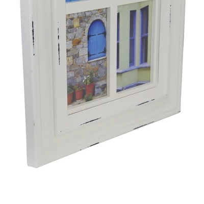Northlight 35" Distressed Mullions Window Photo Collage Wall Frame For 4" X 6" Pictures 2 Northlight 35" Distressed Mullions Window Photo Collage Wall Frame For 4" X 6" Pictures - Image 2