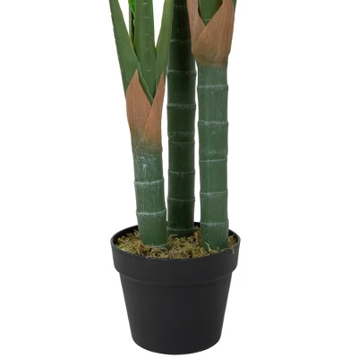 Northlight 51" Artificial Wide Leaf Green Dieffenbachia Potted Plant 3 Northlight 51" Artificial Wide Leaf Green Dieffenbachia Potted Plant - Image 3