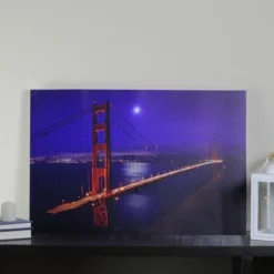 Northlight LED Lighted San Francisco Golden Gate Bridge Canvas Wall Art 15.75" X 23.5"