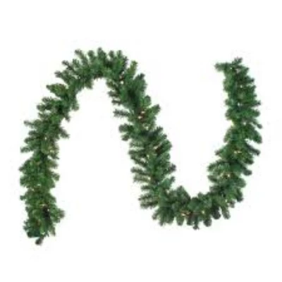 Northlight 9' X 10" Prelit LED Battery Operated Canadian Pine With Timer Artificial Christmas Garland - Multi-Lights 3 Northlight 9' X 10" Prelit LED Battery Operated Canadian Pine With Timer Artificial Christmas Garland - Multi-Lights - Image 3