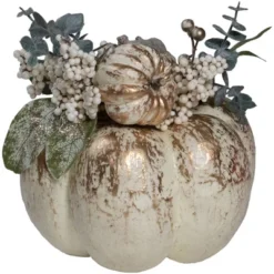Northlight 9" White And Gold Pumpkins Fall Harvest Arrangement 5 Northlight 9" White And Gold Pumpkins Fall Harvest Arrangement -Northlight Décor Sales GUEST 279038b7 a020 42a8 bf3f c5531f3da83d