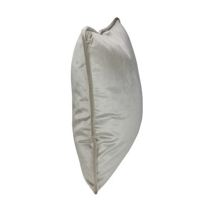 Northlight 17" Square Solid Plush Indoor Throw Pillow - Taupe 1 Northlight 17" Square Solid Plush Indoor Throw Pillow - Taupe