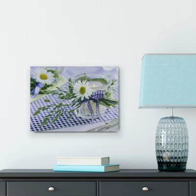 Northlight LED Lighted Flickering Daisy Tea Light Candle Canvas Wall Art 11.75" X 15.75" 1 Northlight LED Lighted Flickering Daisy Tea Light Candle Canvas Wall Art 11.75" X 15.75"