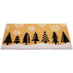 Northlight Trees And Snowflakes Natural Coir Christmas Outdoor Doormat 18" X 30" -Northlight Décor Sales GUEST 32b81c41 81ee 4524 91f3 c60cce2a4a73