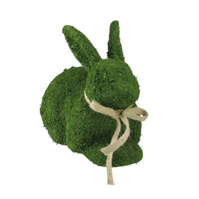 Northlight 11" Moss Sitting Bunny Rabbit Spring Easter Figure - Green/Tan 1 Northlight 11" Moss Sitting Bunny Rabbit Spring Easter Figure - Green/Tan