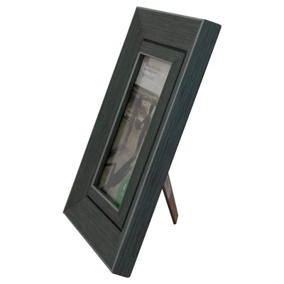 Northlight 9.25" Classical Rectangular 4" X 6" Photo Picture Frame - Gray And Black 3 Northlight 9.25" Classical Rectangular 4" X 6" Photo Picture Frame - Gray And Black - Image 3