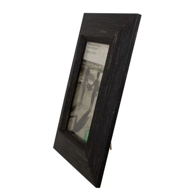 Northlight 10" Distressed Finish Black Picture Frame With Easel Back For 5" X 7" Photos 3 Northlight 10" Distressed Finish Black Picture Frame With Easel Back For 5" X 7" Photos - Image 3