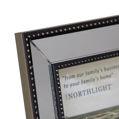 Northlight 5" X 7" Silver Studded Glass Mirror Encased Photo Picture Frame 3 Northlight 5" X 7" Silver Studded Glass Mirror Encased Photo Picture Frame - Image 3