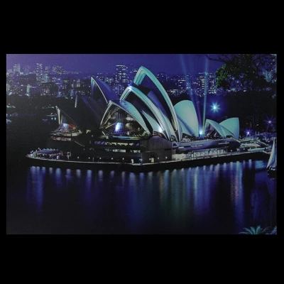 Northlight LED Lighted Famous Sydney Opera House Australia Canvas Wall Art 15.75" X 23.5" 1 Northlight LED Lighted Famous Sydney Opera House Australia Canvas Wall Art 15.75" X 23.5"
