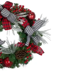 Northlight Plaid And Houndstooth And Red Berries Artificial Christmas Wreath - 24-Inch, Unlit 5 Northlight Plaid And Houndstooth And Red Berries Artificial Christmas Wreath - 24-Inch, Unlit -Northlight Décor Sales GUEST 446f17bd 25ed 4b81 94e6 29519f3f0bed