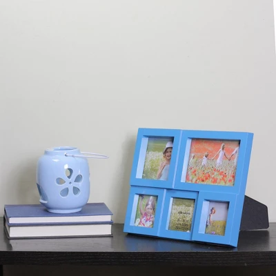 Northlight Blue Multi-Sized Puzzled Photo Picture Frame Collage Wall Decoration 1 Northlight Blue Multi-Sized Puzzled Photo Picture Frame Collage Wall Decoration