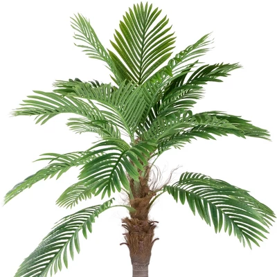 Northlight 8' Unlit Artificial Potted Phoenix Palm Tree 2 Northlight 8' Unlit Artificial Potted Phoenix Palm Tree - Image 2