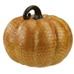 Northlight 7.5" Gold And Orange Textured Greek Key Pumpkin Fall Decoration -Northlight Décor Sales GUEST 4a5abfba a15e 4d20 92c7 3e295c04c835