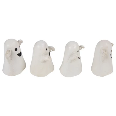 Northlight Set Of 12 Mini Ghost Decorations 1.5" 2 Northlight Set Of 12 Mini Ghost Decorations 1.5" - Image 2
