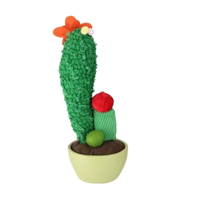 Northlight 12" Mixed Plush Cactus Artificial Potted Plant Decoration - Green 1 Northlight 12" Mixed Plush Cactus Artificial Potted Plant Decoration - Green