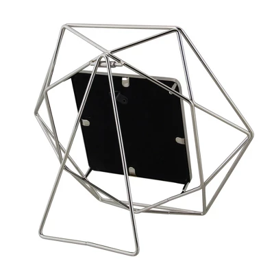 Northlight 9.5" Contemporary Hexagonal 4" X 4" Photo Picture Frame - Silver 5 Northlight 9.5" Contemporary Hexagonal 4" X 4" Photo Picture Frame - Silver - Image 5