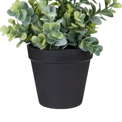 Northlight 10" Green Artificial Melia Azedarach Plant In Black Pot 2 Northlight 10" Green Artificial Melia Azedarach Plant In Black Pot - Image 2