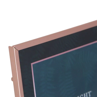 Northlight 7.25" Classical Rectangular 5" X 7" Photo Picture Frame With Easel Back - Rose Gold 3 Northlight 7.25" Classical Rectangular 5" X 7" Photo Picture Frame With Easel Back - Rose Gold - Image 3
