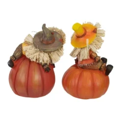 Northlight Set Of 2 Scarecrow On A Pumpkin Thanksgiving Table Figures -Northlight Décor Sales GUEST 6d073024 91c2 4771 a9c4 bc89efc4f2af