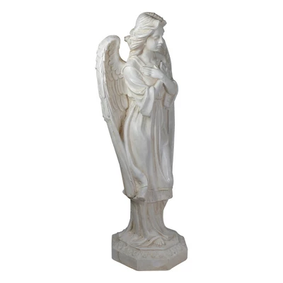 Northlight 30" Ivory Angel With Arms Folded Outdoor Garden Statue 2 Northlight 30" Ivory Angel With Arms Folded Outdoor Garden Statue - Image 2