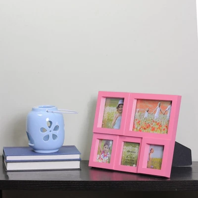 Northlight 11.5" Pink Multi-Sized Puzzled Collage Photo Picture Frame Wall Decoration 2 Northlight 11.5" Pink Multi-Sized Puzzled Collage Photo Picture Frame Wall Decoration - Image 2