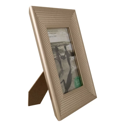 Northlight 5" X 7" Champagne Gold Honeycomb Rectangular Photo Frame 10.25" 2 Northlight 5" X 7" Champagne Gold Honeycomb Rectangular Photo Frame 10.25" - Image 2