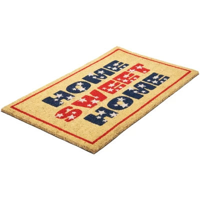 Northlight Red And Blue Americana Home Sweet Home Coir Outdoor Doormat 18" X 30" 4 Northlight Red And Blue Americana Home Sweet Home Coir Outdoor Doormat 18" X 30" - Image 4