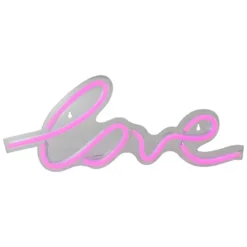 Northlight 18" Pink LED Lighted 'Love' Neon Style Valentine's Day Wall Sign