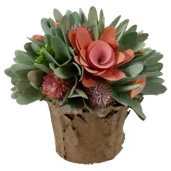 Northlight 7.75" Pink And Green Wooden Floral Artificial Potted Centerpiece 5 Northlight 7.75" Pink And Green Wooden Floral Artificial Potted Centerpiece -Northlight Décor Sales GUEST 80c52aa2 95da 4a83 93c4 7eba9a133fe0