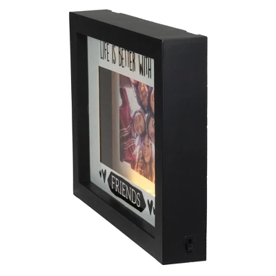 Northlight LED Lighted Life Is Better With Friends Matted Picture Frame - 4" X 6" 3 Northlight LED Lighted Life Is Better With Friends Matted Picture Frame - 4" X 6" - Image 3