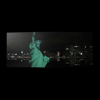 Northlight LED Lighted Statue Of Liberty With New York City Skyline Canvas Wall Art 15.75" X 39.25" 1 Northlight LED Lighted Statue Of Liberty With New York City Skyline Canvas Wall Art 15.75" X 39.25"