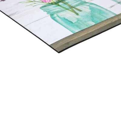 Northlight Welcome Friends Spring Bouquet Doormat 18" X 30" 3 Northlight Welcome Friends Spring Bouquet Doormat 18" X 30" - Image 3