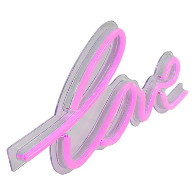 Northlight 18" Pink LED Lighted 'Love' Neon Style Valentine's Day Wall Sign 2 Northlight 18" Pink LED Lighted 'Love' Neon Style Valentine's Day Wall Sign - Image 2