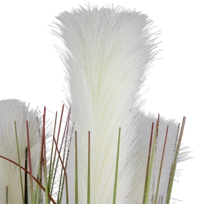 Northlight 27" Artificial Onion And Pampas Grass In Black Pot 4 Northlight 27" Artificial Onion And Pampas Grass In Black Pot - Image 4