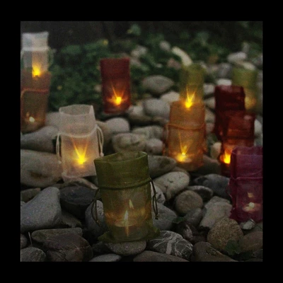 Northlight LED Lighted Flickering Garden Party Colorful Candle Bags Canvas Wall Art 11.75" X 11.75" 1 Northlight LED Lighted Flickering Garden Party Colorful Candle Bags Canvas Wall Art 11.75" X 11.75"