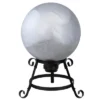 Northlight 10" Silver Mirrored Garden Gazing Ball