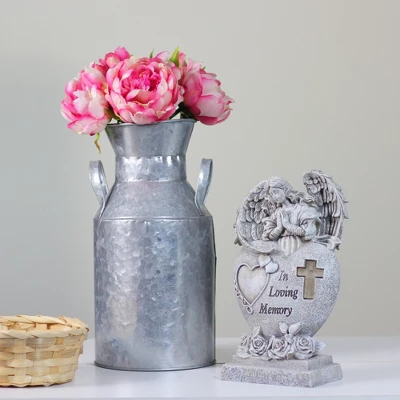 Northlight 10" Solar LED Lighted Praying Angel "In Loving Memory" Outdoor Garden Statue 1 Northlight 10" Solar LED Lighted Praying Angel "In Loving Memory" Outdoor Garden Statue