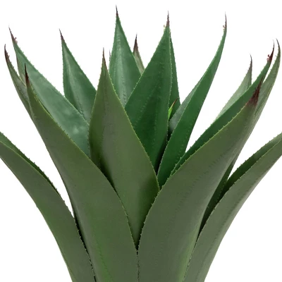 Northlight 26" Green Agave Americana Succulent Artificial Potted Plant 4 Northlight 26" Green Agave Americana Succulent Artificial Potted Plant - Image 4