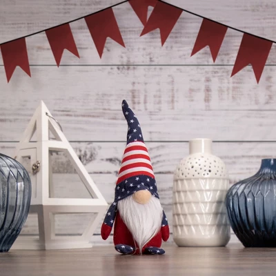 Northlight 9.5" Stars And Stripes Patriotic USA Gnome Figurine 1 Northlight 9.5" Stars And Stripes Patriotic USA Gnome Figurine