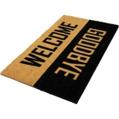 Northlight Natural Coir "Welcome Goodbye" Outdoor Doormat 18" X 30" -Northlight Décor Sales GUEST bc2875f4 1465 41b0 82fe 7a13ab624561
