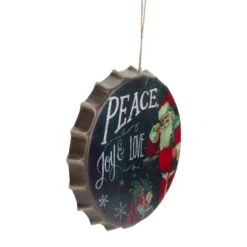 Northlight 11.75" Red And White Peace, Joy And Love Christmas Wall Decor