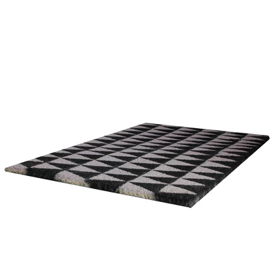Northlight Black And Gray 3-Dimensional Triangle Print Doormat 17 X 29 1 Northlight Black And Gray 3-Dimensional Triangle Print Doormat 17 X 29