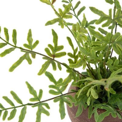 Northlight Real Touch™ Artificial Fern Plant In Orb Pot 11" 5 Northlight Real Touch™ Artificial Fern Plant In Orb Pot 11" - Image 5