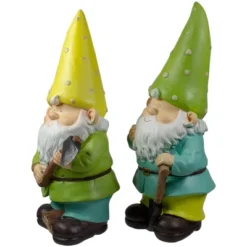Northlight Set Of 2 Green And Yellow Gnome Outdoor Garden Statues 12.25" 9 Northlight Set Of 2 Green And Yellow Gnome Outdoor Garden Statues 12.25" -Northlight Décor Sales GUEST bf8b5d61 dc4a 4cbe 82a8 6e4ab344bcd8