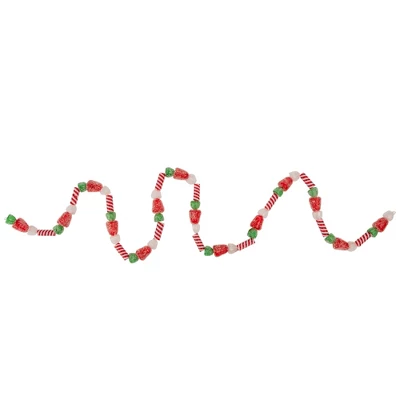 Northlight 4' Faux Gum Drop Candy And Peppermint Swirls Christmas Garland - Unlit 2 Northlight 4' Faux Gum Drop Candy And Peppermint Swirls Christmas Garland - Unlit - Image 2